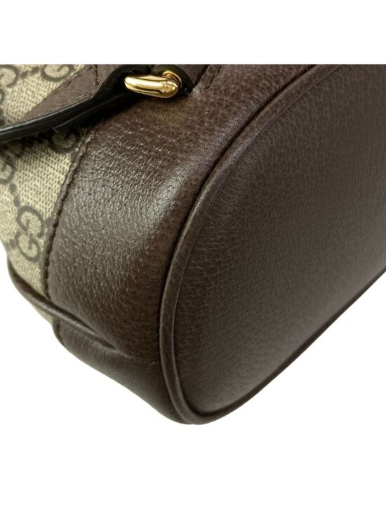 Gucci Sac Ophidia Mini Backpack Beige Dark Brown Red Green main image 15
